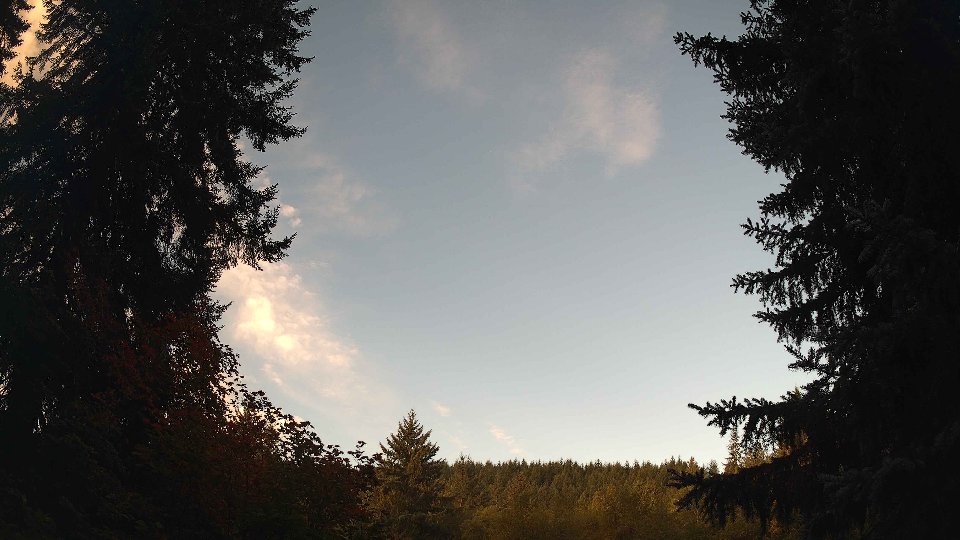 Pacific Northwest skyline timelapse on Sep 27, 2026 at 8:00 AM