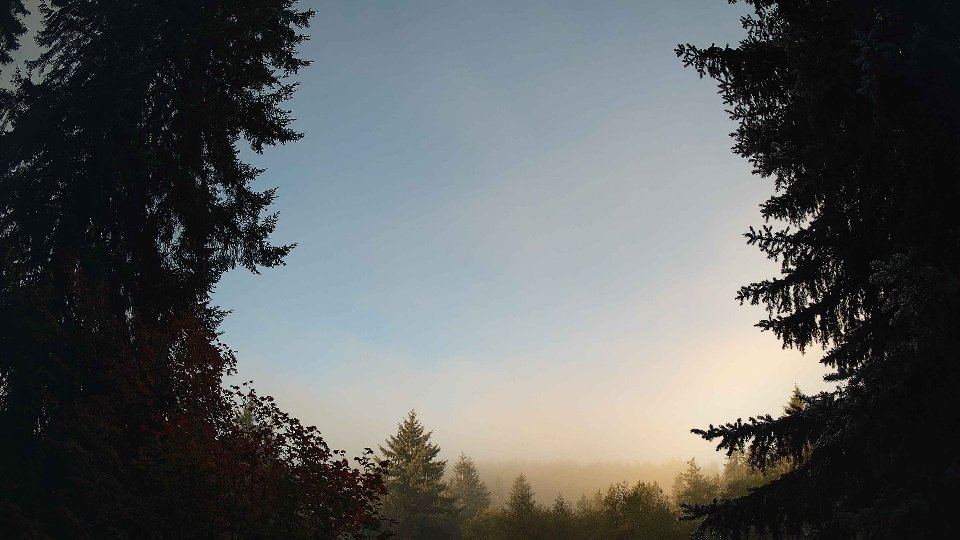 Pacific Northwest skyline timelapse on Sep 30, 2026 at 8:00 AM
