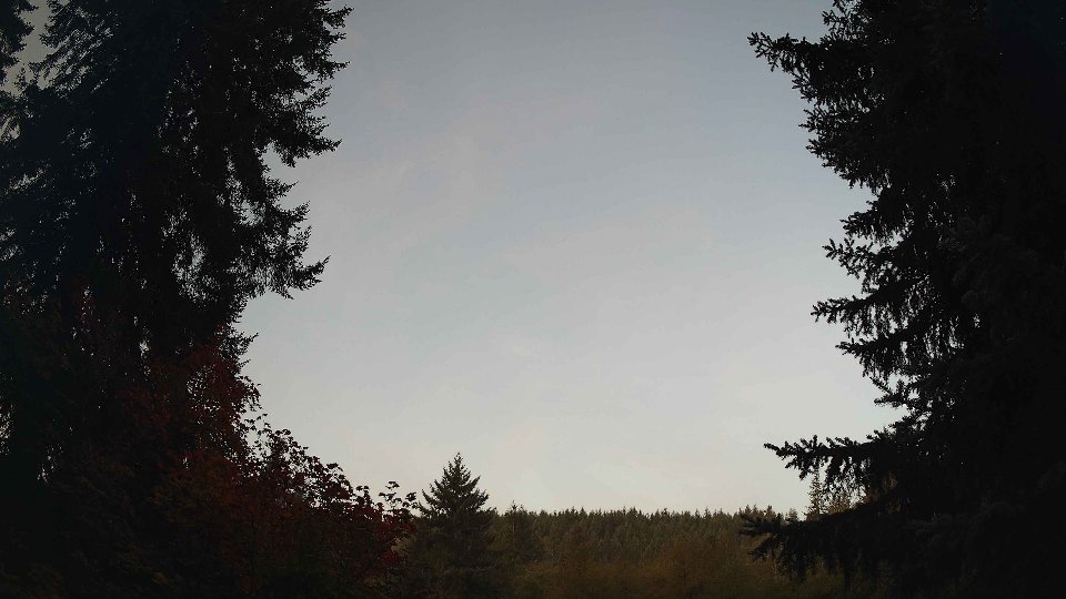 Pacific Northwest skyline timelapse on Oct 01, 2026 at 7:15 AM