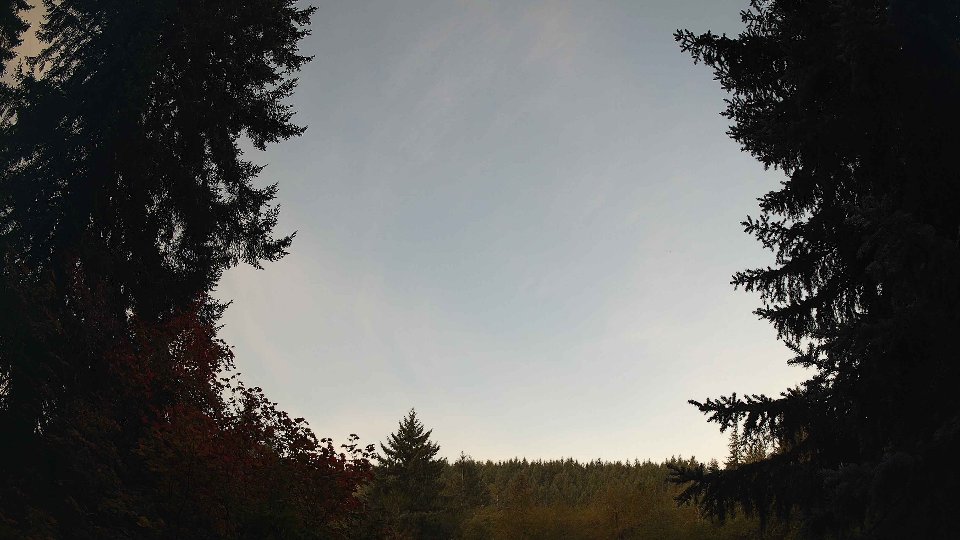 Pacific Northwest skyline timelapse on Oct 01, 2026 at 7:30 AM