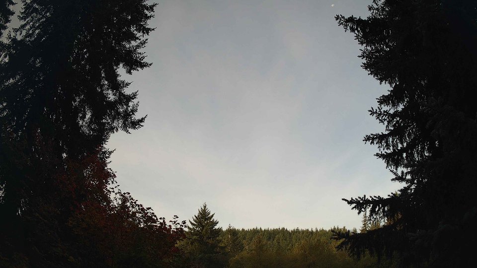 Pacific Northwest skyline timelapse on Oct 01, 2026 at 8:00 AM