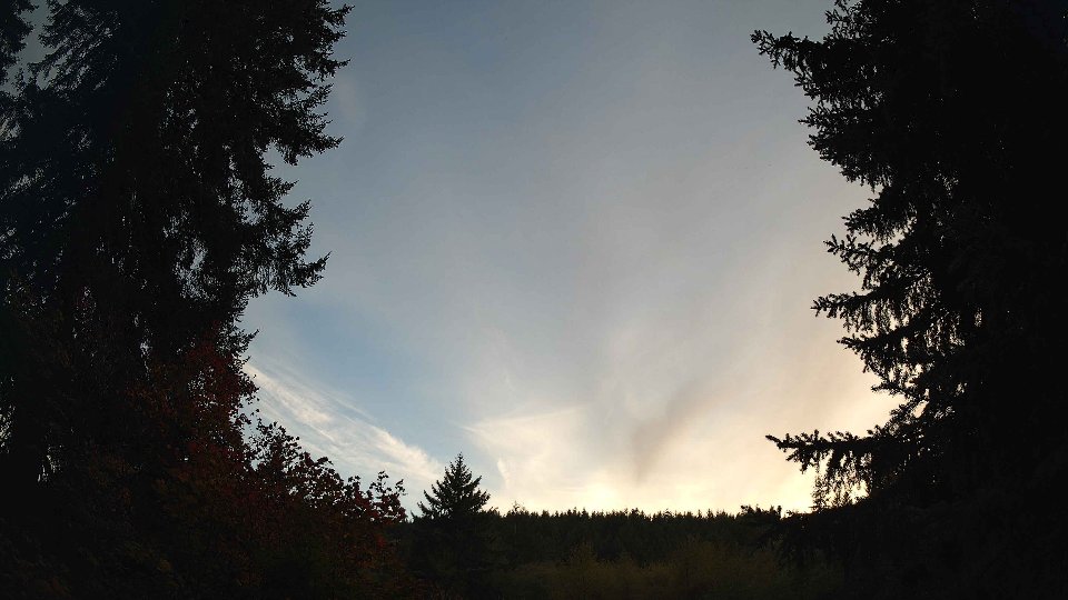 Pacific Northwest skyline timelapse on Oct 01, 2026 at 6:30 PM