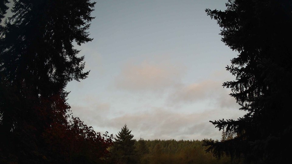 Pacific Northwest skyline timelapse on Oct 02, 2026 at 7:00 AM