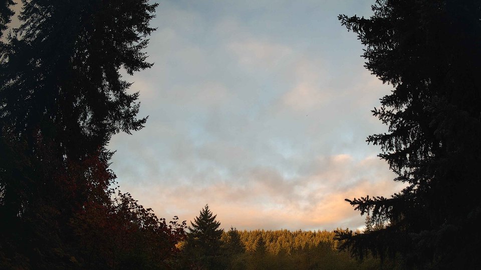 Pacific Northwest skyline timelapse on Oct 02, 2026 at 7:30 AM