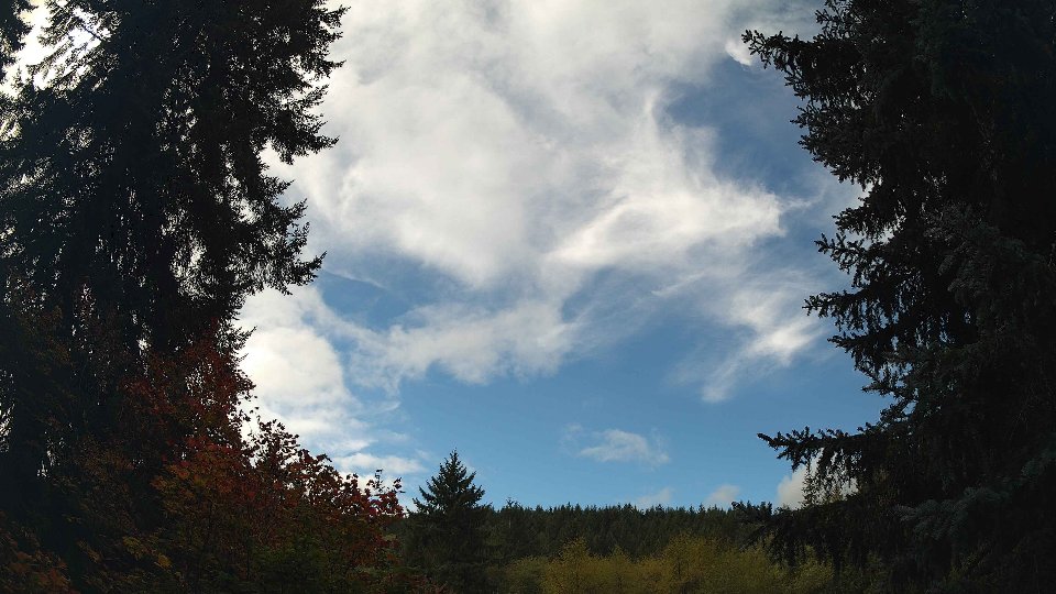 Pacific Northwest skyline timelapse on Oct 02, 2026 at 12:45 PM