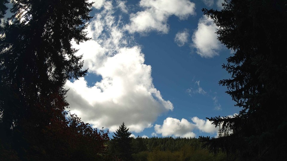 Pacific Northwest skyline timelapse on Oct 02, 2026 at 1:00 PM
