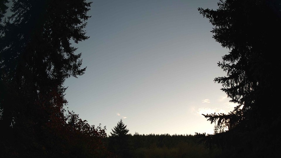 Pacific Northwest skyline timelapse on Oct 02, 2026 at 6:30 PM