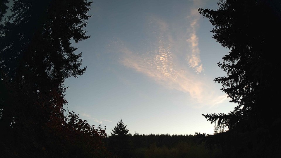 Pacific Northwest skyline timelapse on Oct 02, 2026 at 6:45 PM