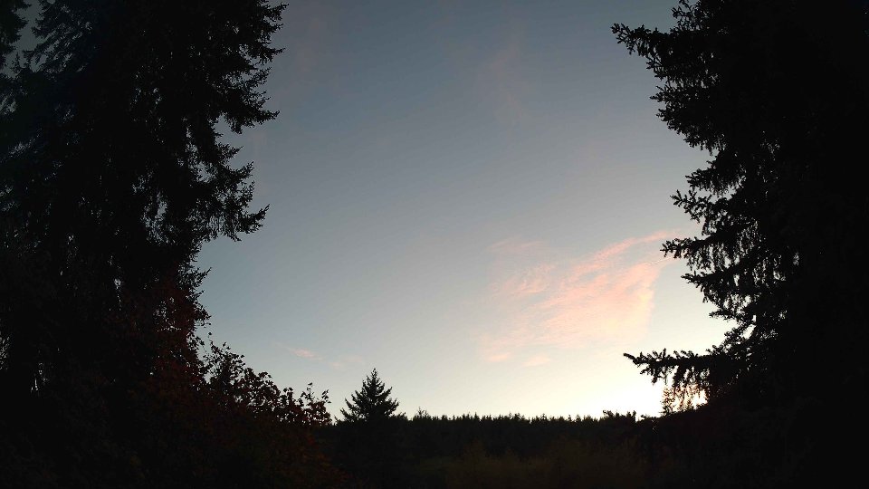 Pacific Northwest skyline timelapse on Oct 02, 2026 at 7:00 PM