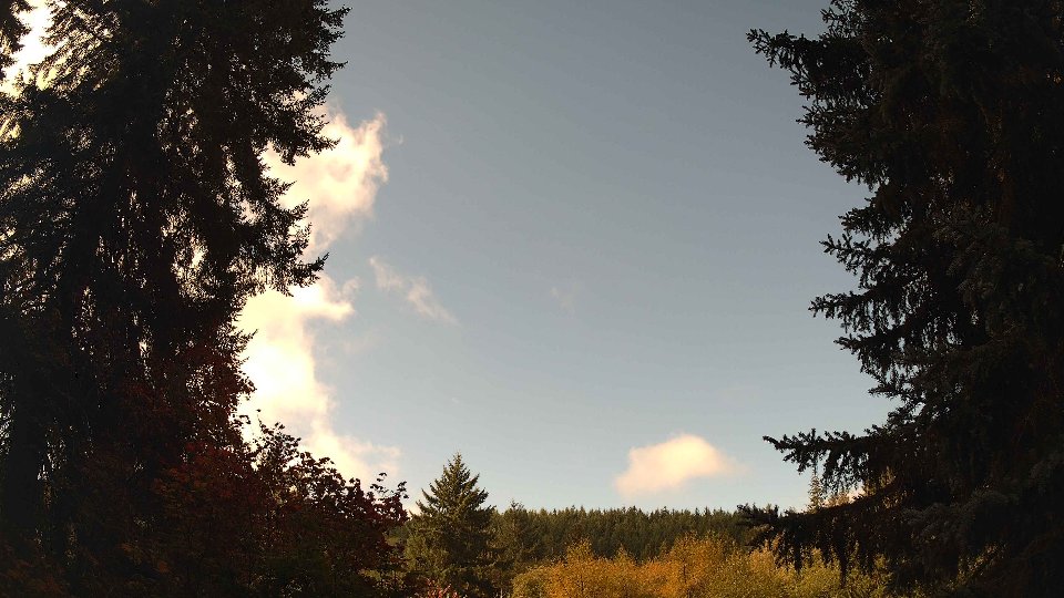 Pacific Northwest skyline timelapse on Oct 03, 2026 at 10:45 AM