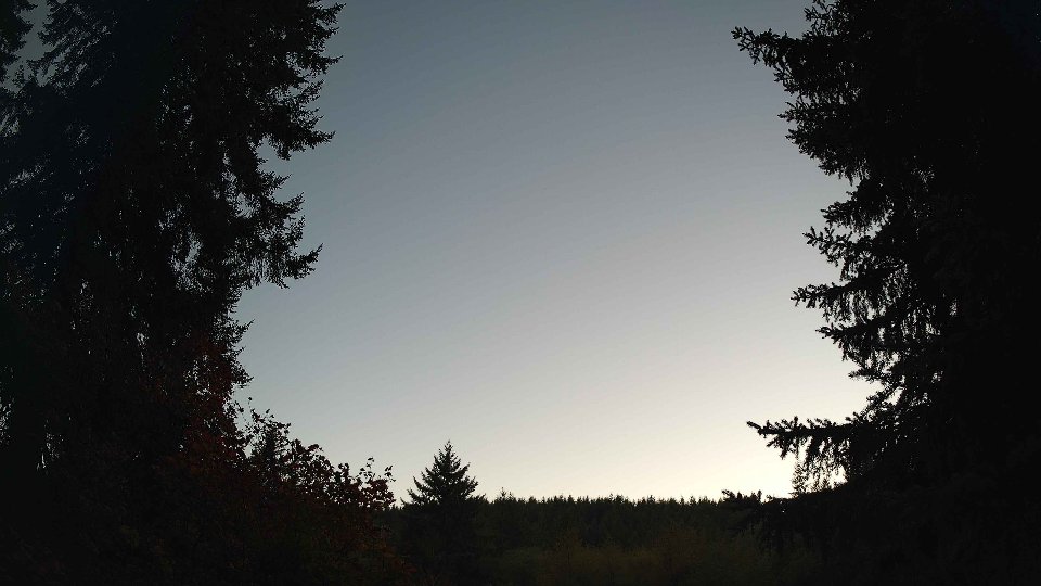 Pacific Northwest skyline timelapse on Oct 03, 2026 at 6:30 PM