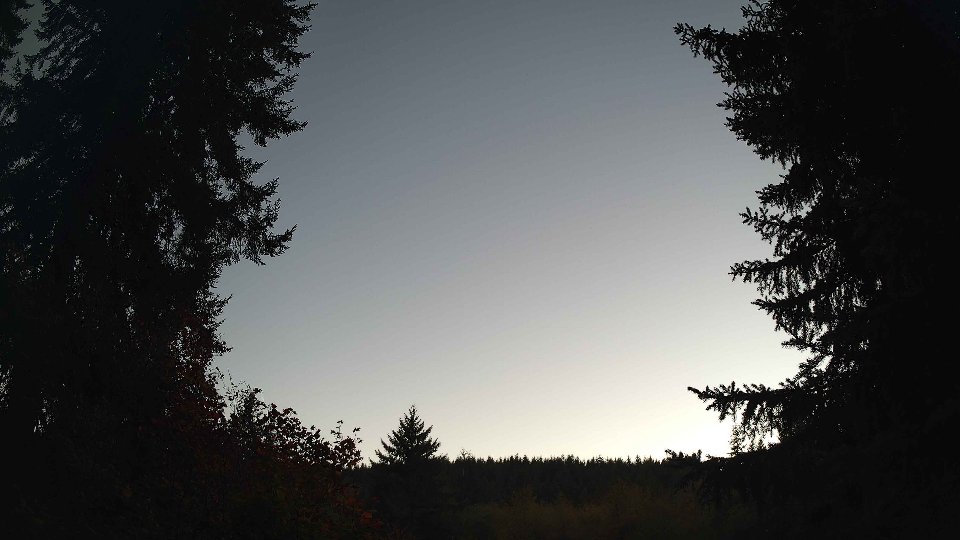 Pacific Northwest skyline timelapse on Oct 05, 2026 at 6:45 PM