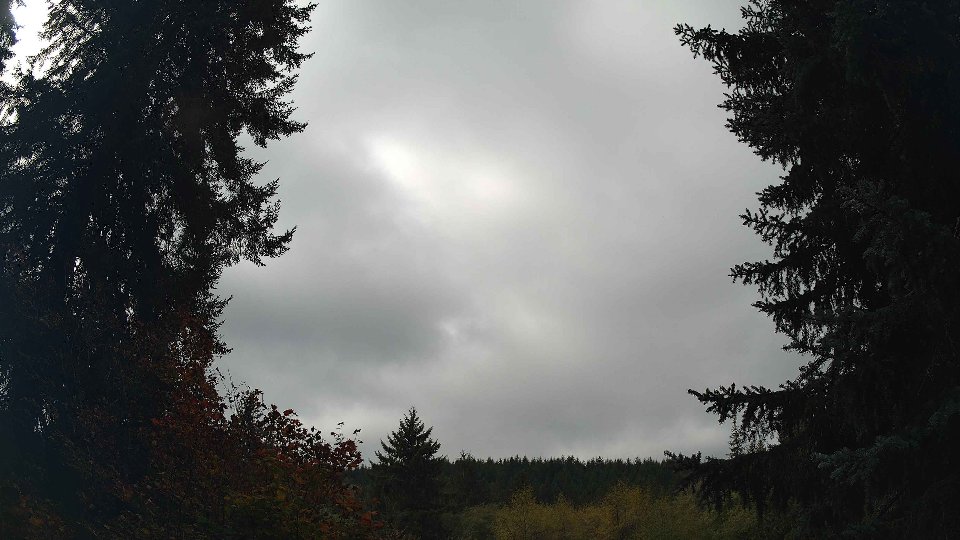 Pacific Northwest skyline timelapse on Oct 06, 2026 at 12:15 PM