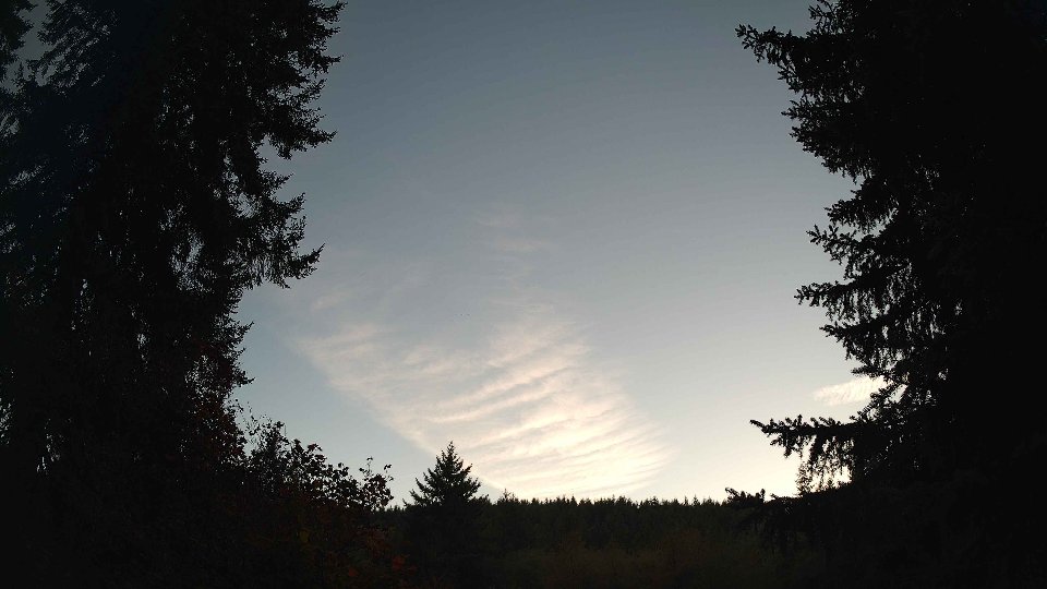 Pacific Northwest skyline timelapse on Oct 06, 2026 at 6:00 PM