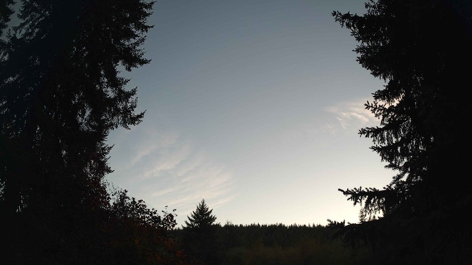 Pacific Northwest skyline timelapse on Oct 06, 2026 at 6:15 PM
