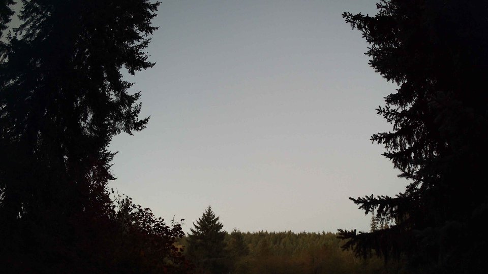 Pacific Northwest skyline timelapse on Oct 08, 2026 at 7:00 AM