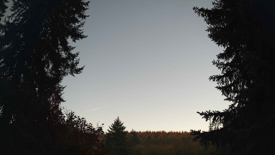 Pacific Northwest skyline timelapse on Oct 08, 2026 at 7:30 AM