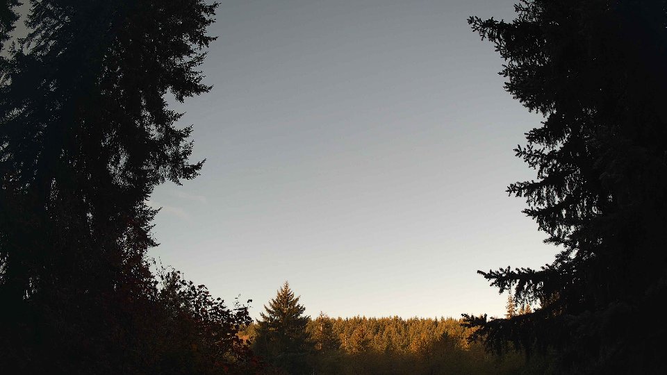 Pacific Northwest skyline timelapse on Oct 08, 2026 at 8:00 AM