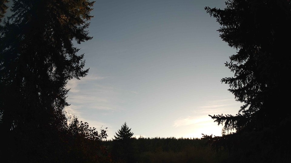 Pacific Northwest skyline timelapse on Oct 08, 2026 at 5:30 PM