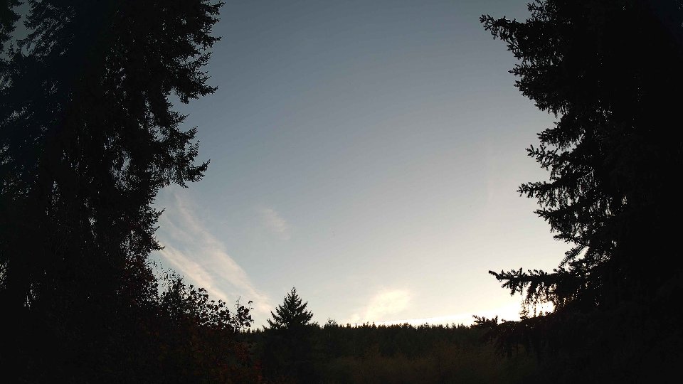 Pacific Northwest skyline timelapse on Oct 08, 2026 at 6:15 PM