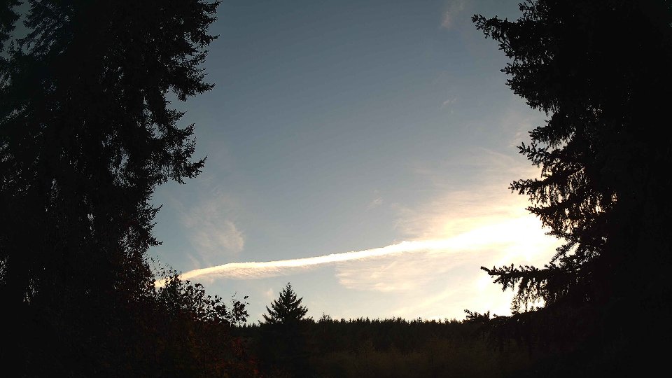 Pacific Northwest skyline timelapse on Oct 08, 2026 at 6:30 PM