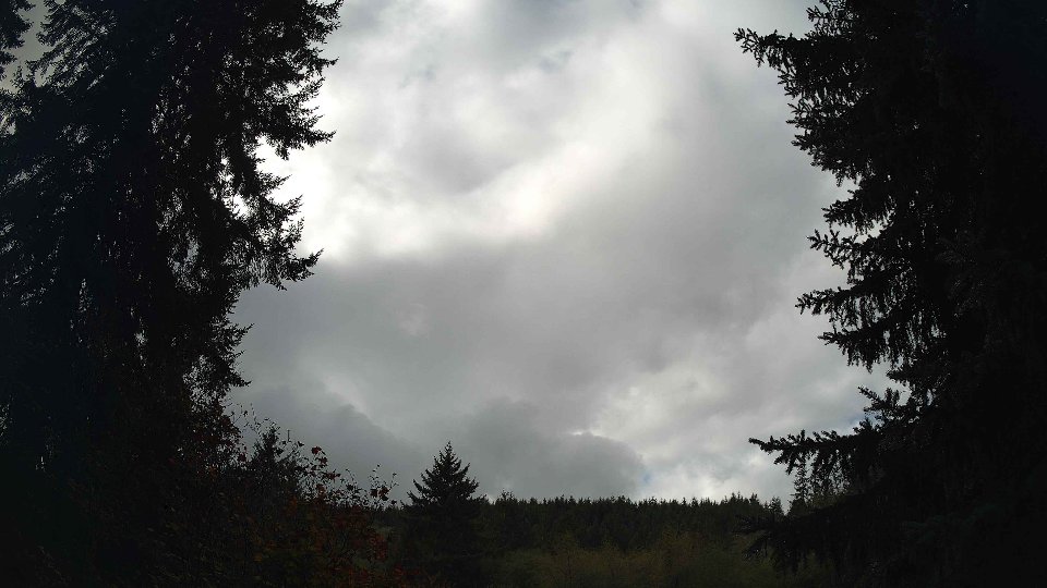 Pacific Northwest skyline timelapse on Oct 09, 2026 at 12:00 PM