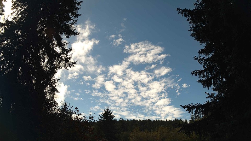 Pacific Northwest skyline timelapse on Oct 09, 2026 at 12:15 PM