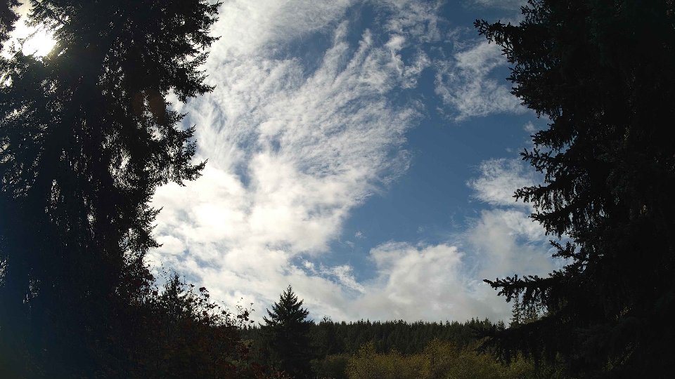 Pacific Northwest skyline timelapse on Oct 09, 2026 at 12:45 PM