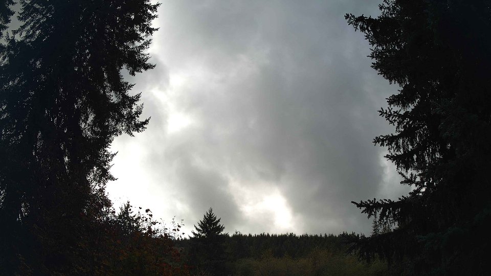 Pacific Northwest skyline timelapse on Oct 09, 2026 at 1:15 PM