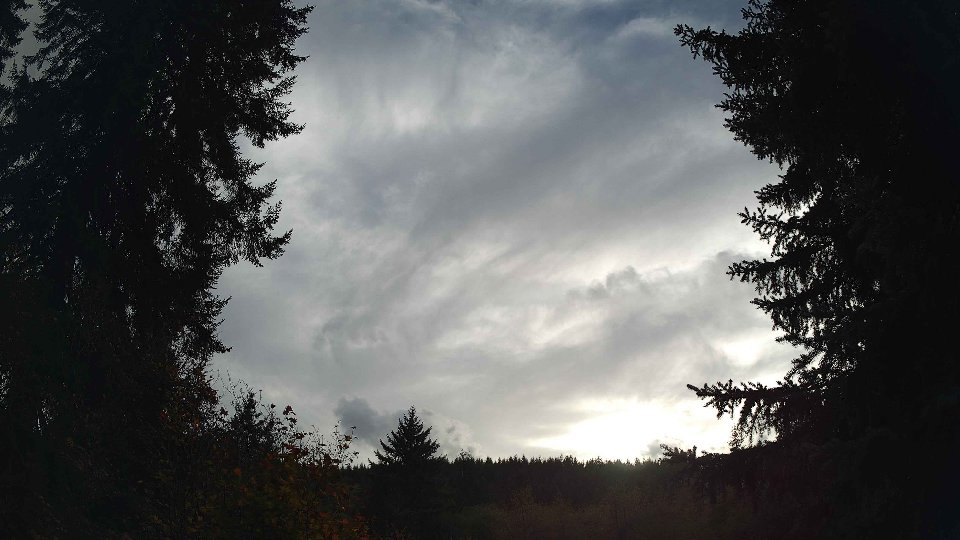 Pacific Northwest skyline timelapse on Oct 09, 2026 at 5:00 PM