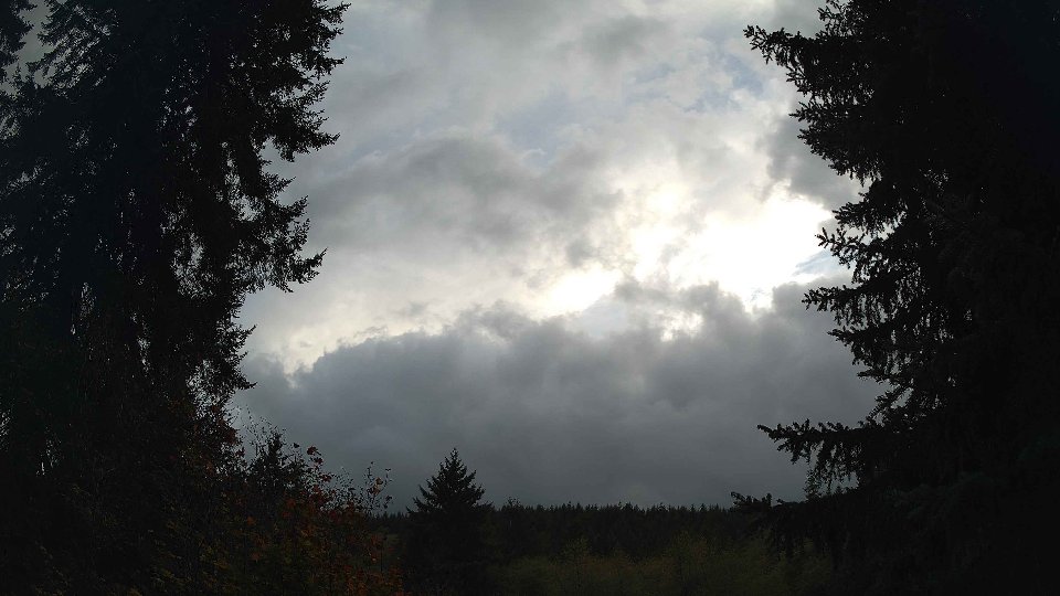 Pacific Northwest skyline timelapse on Oct 09, 2026 at 6:00 PM