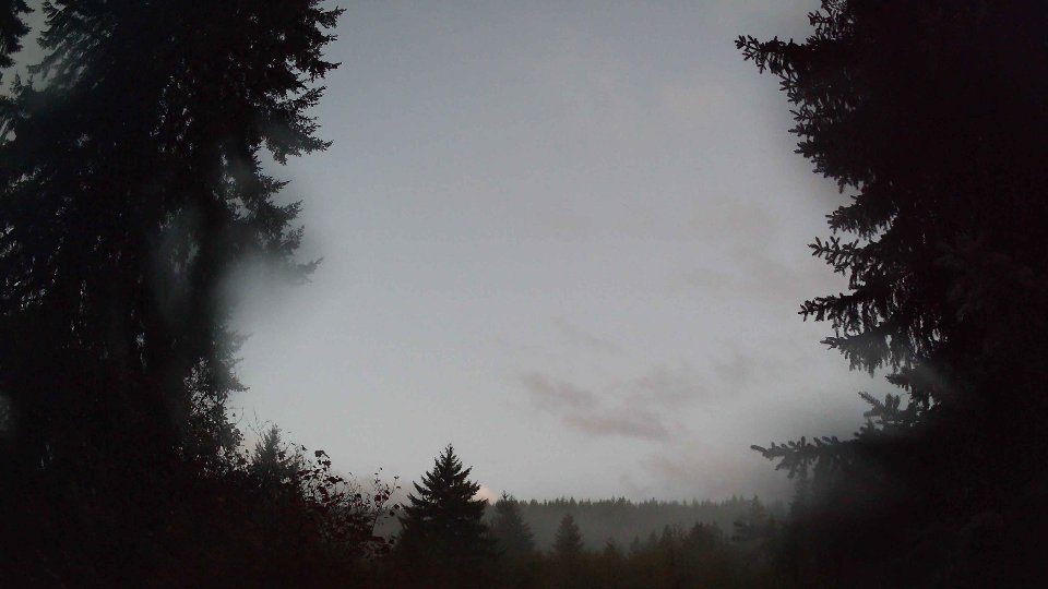 Pacific Northwest skyline timelapse on Oct 10, 2026 at 7:00 AM
