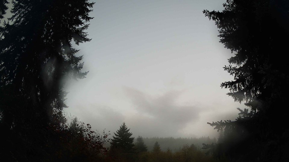 Pacific Northwest skyline timelapse on Oct 10, 2026 at 7:15 AM