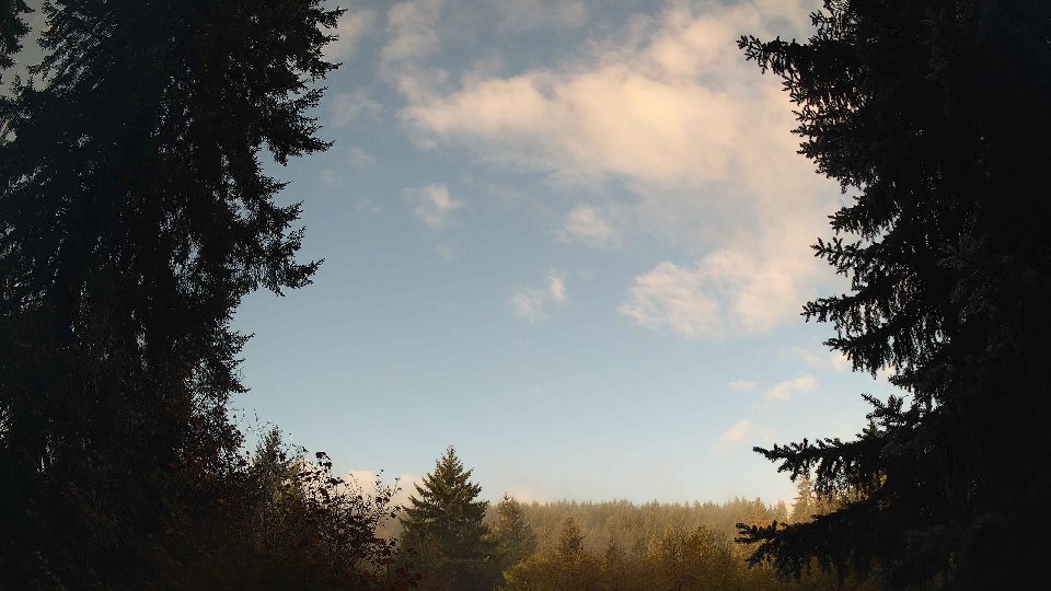 Pacific Northwest skyline timelapse on Oct 10, 2026 at 8:15 AM