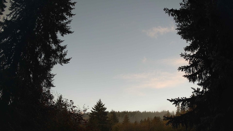 Pacific Northwest skyline timelapse on Oct 10, 2026 at 8:30 AM