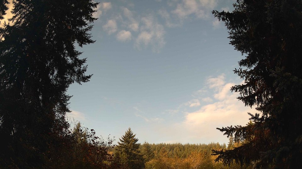 Pacific Northwest skyline timelapse on Oct 10, 2026 at 8:45 AM