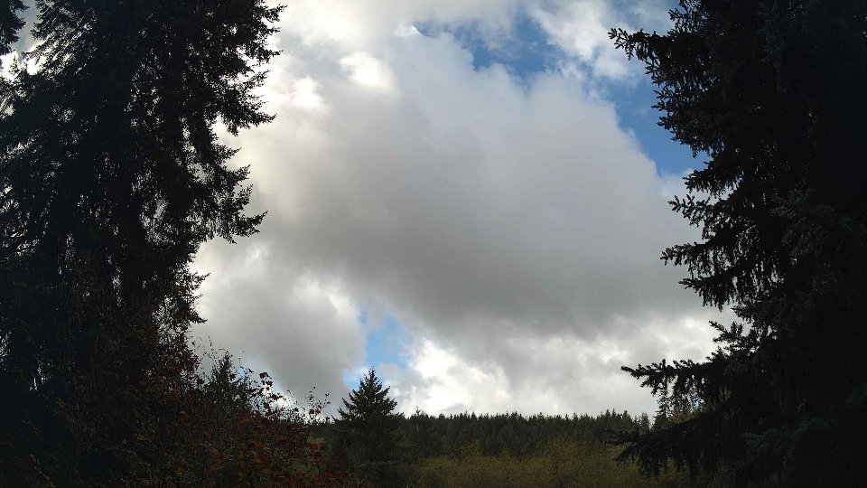 Pacific Northwest skyline timelapse on Oct 10, 2026 at 10:45 AM