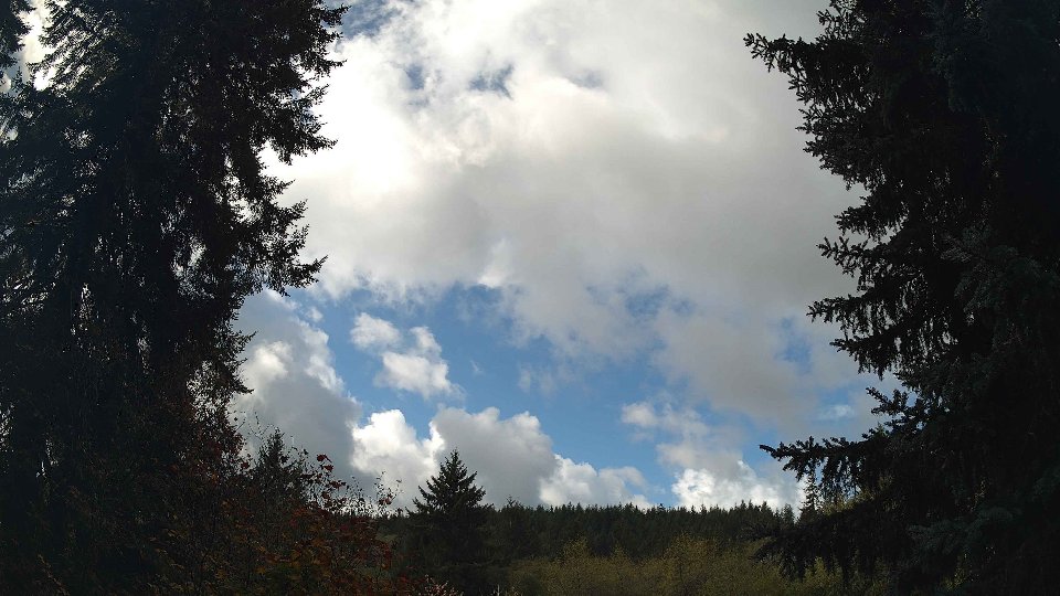 Pacific Northwest skyline timelapse on Oct 10, 2026 at 11:00 AM