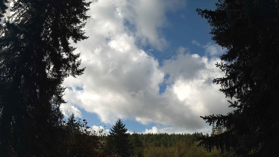 Pacific Northwest skyline timelapse on Oct 10, 2026 at 11:30 AM