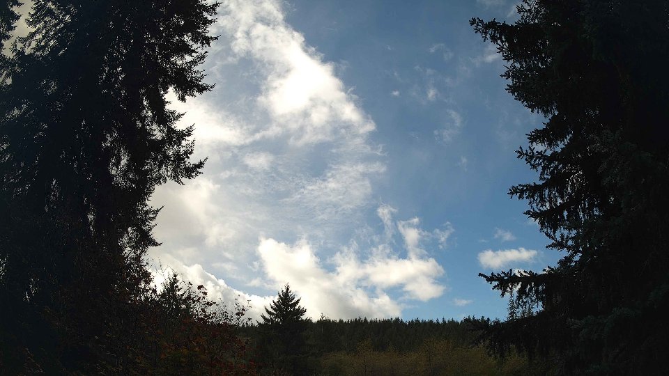 Pacific Northwest skyline timelapse on Oct 10, 2026 at 12:15 PM