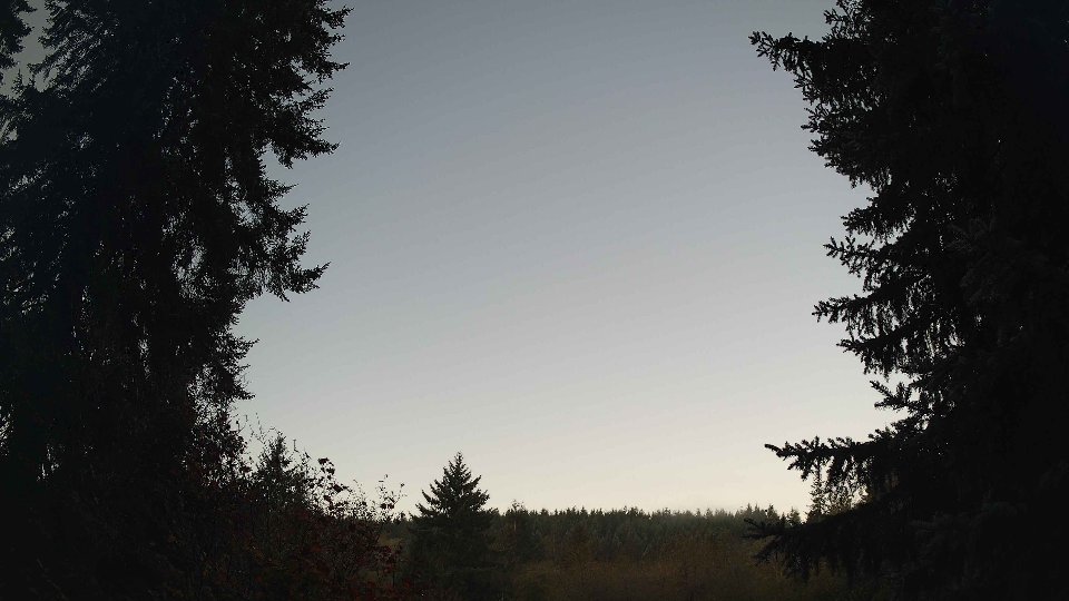 Pacific Northwest skyline timelapse on Oct 11, 2026 at 7:30 AM