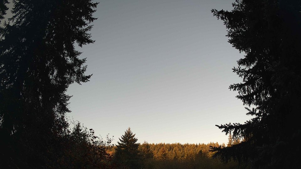 Pacific Northwest skyline timelapse on Oct 11, 2026 at 8:00 AM