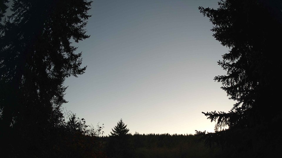 Pacific Northwest skyline timelapse on Oct 11, 2026 at 6:00 PM