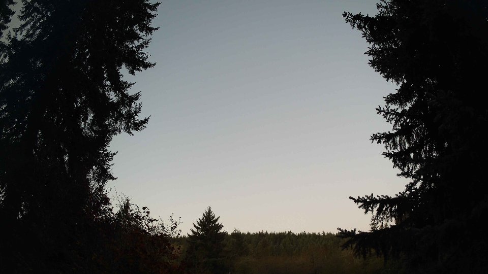 Pacific Northwest skyline timelapse frame from Oct 12th, 2026 at 7:15 AM