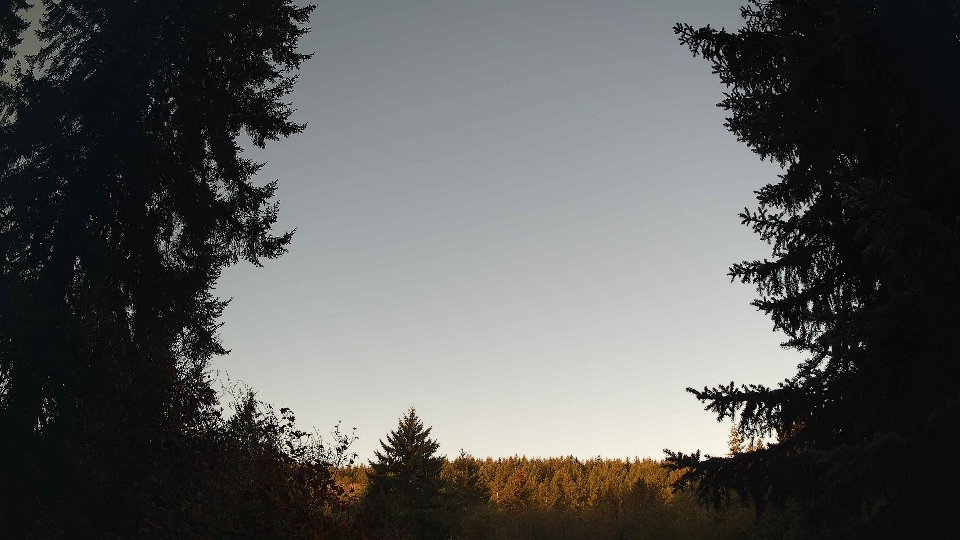 Pacific Northwest skyline timelapse frame from Oct 12th, 2026 at 8:00 AM