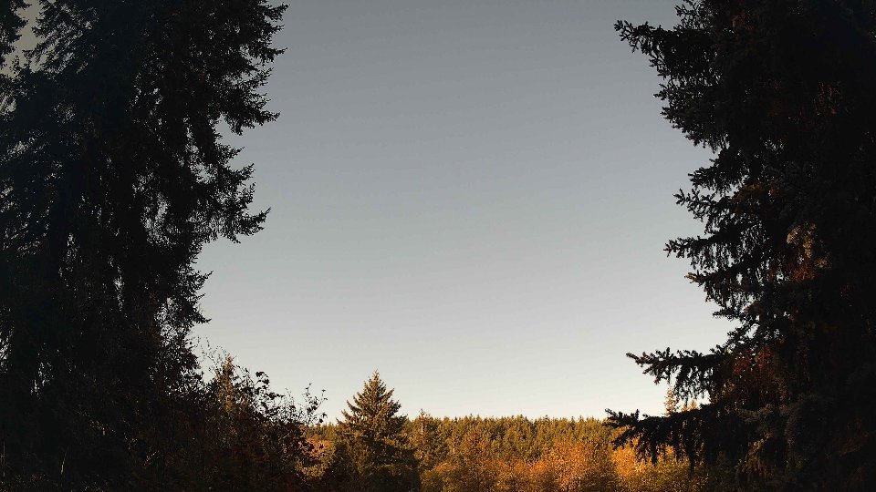 Pacific Northwest skyline timelapse frame from Oct 12th, 2026 at 8:45 AM
