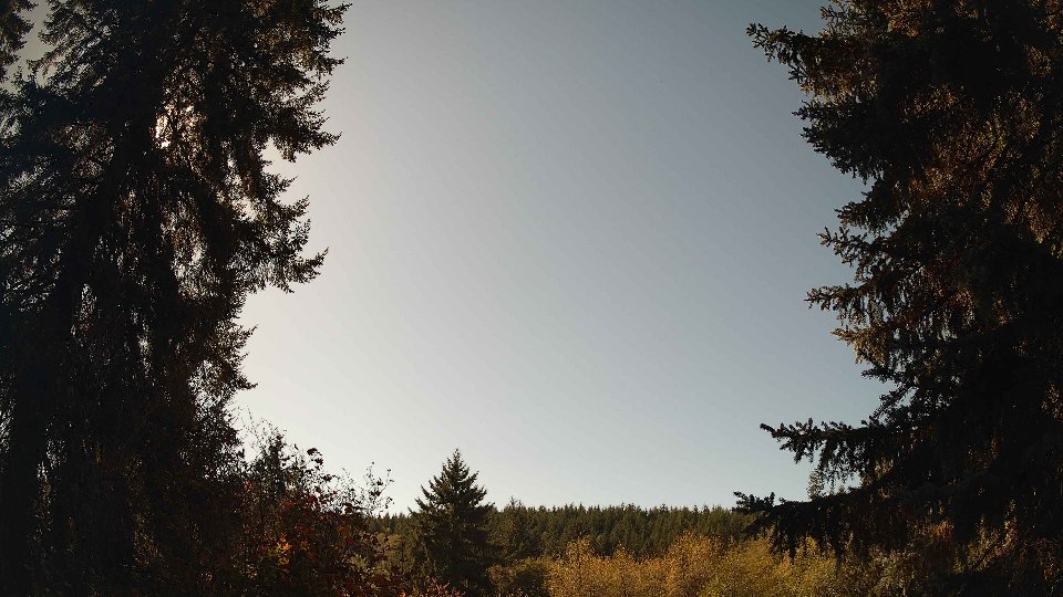 Pacific Northwest skyline timelapse frame from Oct 12th, 2026 at 1:30 PM