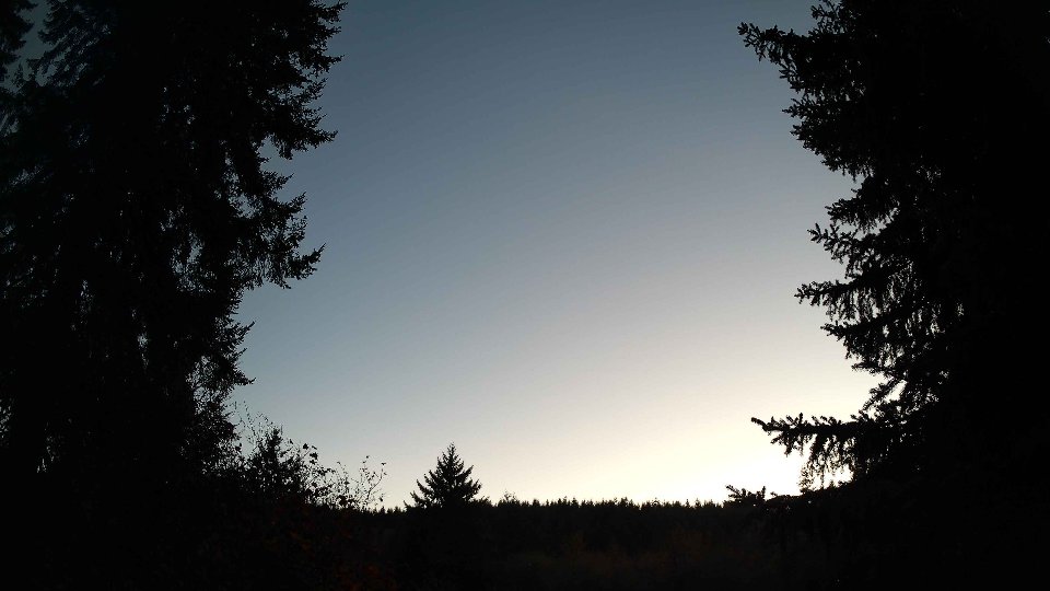 Pacific Northwest skyline timelapse frame from Oct 12th, 2026 at 6:45 PM
