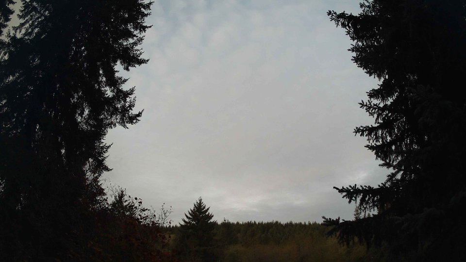 Pacific Northwest skyline timelapse frame from Oct 13th, 2026 at 7:15 AM