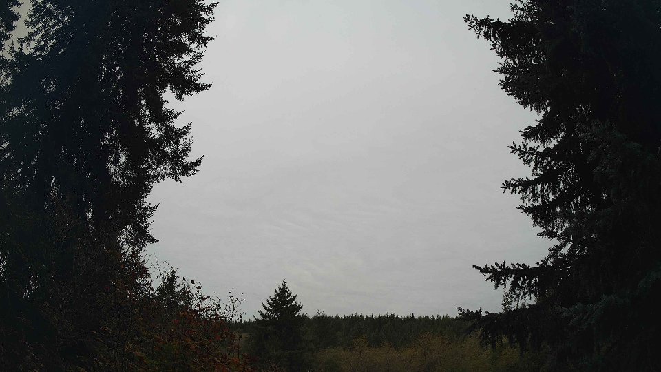Pacific Northwest skyline timelapse frame from Oct 13th, 2026 at 8:45 AM